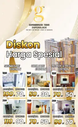 Apartemen Murah Baru Surabaya Pusat Gunawangsa Tidar Siap Huni