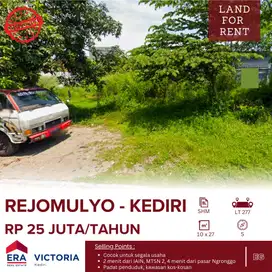 Disewakan Tanah di Rejomulyo Kota Kediri Cocok Untuk Segala Usaha