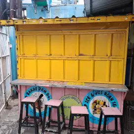 Dijual murah box container P 2m L 1,6m  utk jualan hrg 3,5 jt nego