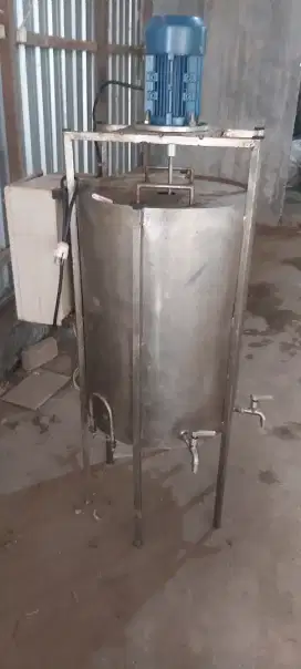 Mixer stainless steel  + dengan heater (pemanas)