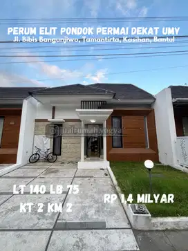 Rumah dijual dalam perumahan elit pondok permai Tamantirto dekat UMY