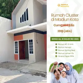 Cluster Mewah 399 Juta dekat Alun-Alun Madiun - Radmila Residence