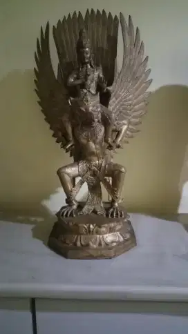 PATUNG KUNINGAN GARUDA WISNU KENCANA (DEWA WISNU)