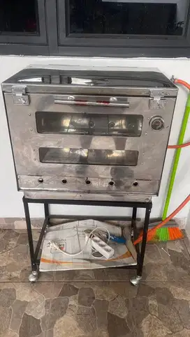 Oven gas steinless 2 tingkat