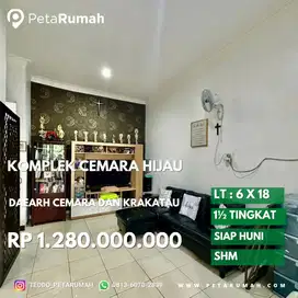 Rumah cantik komplek cemara hijau semi furnish daerah krakatau