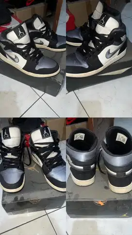 WTS Nike AIR JORDAN 1 mid grey satin