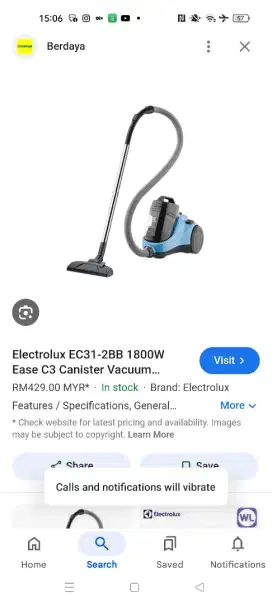 Vacuum cleaner Ease C3 1800W