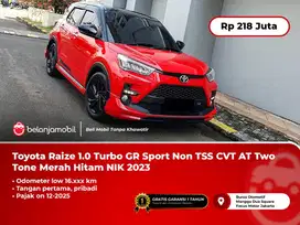 [LOW KM] Toyota Raize 1.0 Turbo GR Sport CVT AT Merah Hitam 2023/2024