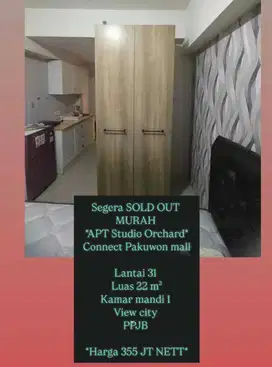 Dijual Apartemen *Orchard Studio*