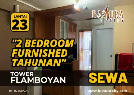 Sewa 2 Bedroom Furnished Tahunan Bassura City Murah Tower Flamboyan