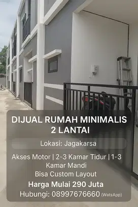 Rumah 2 Lantai Murah Minimalis di Jagakarsa Akses Motor