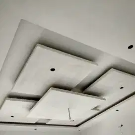 plafon gypsum plafon pvc kusen aluminium partisi sekat ruang pintu