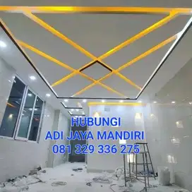 PLAFON GYPSUM PLAFON PVC PARTISI KUSEN ALUMINIUM pintu aluminium