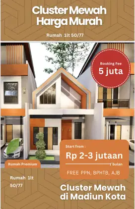 Hunian Elite Dekat Pusat Kota Madiun, Mulai 399 Juta!