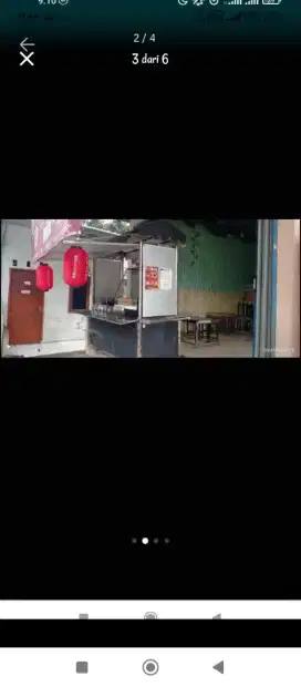 Gerobak Meja kursi Bekas Cafe