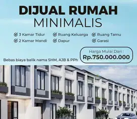 Rumah Murah Cluster di Jatibening Pondok gede dekat Stasiun LRT