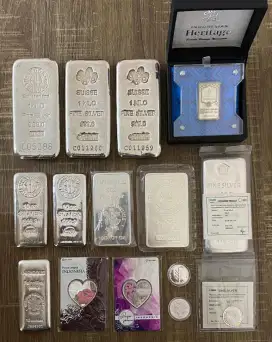 Perak Silver Antam Heraeus Nadir iSilver Dirham Dinar