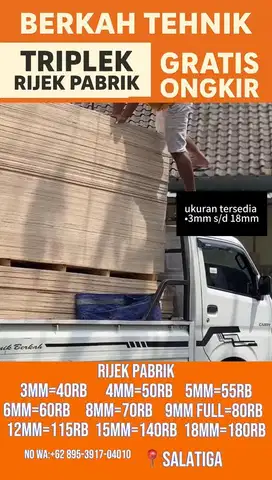 triplek rijek kualitas bagus