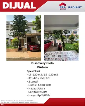 eraradiant.id | Rumah Dijual di Discovery Cielo | Bagus dan Siap Huni
