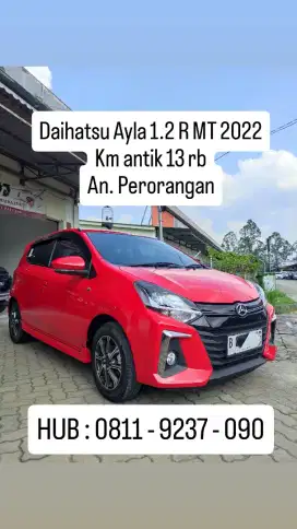 Daihatsu Ayla 1.2 R MT 2022 KM_13RB RASA BARU NEGO ABIS!