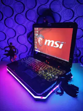Laptop Gaming MSI DominatorCore i7 Ram 8gb Ssd+Hdd Dual Vga Nvidia COD