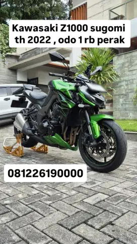 Kawasaki Z1000 sugomi th 2022, km 1 rb