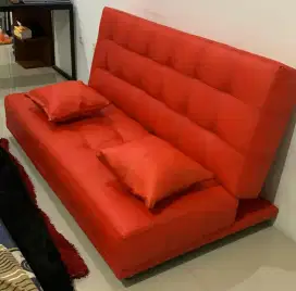 Sofa bed uk 160x120 ada 3 warna hitam coklat merah