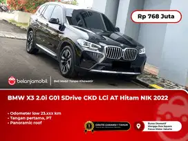[ LOW KM ] BMW X3 X 3 2.0i G01 SDrive Xline CKD LCi AT Hitam 2022/2023