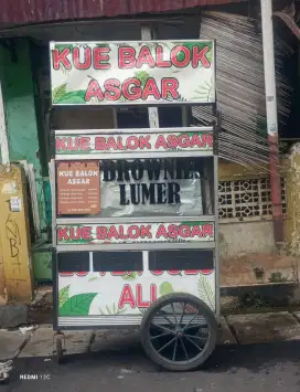dijual gerobak bekas dagang