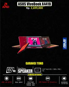 LAPTOP HARGA TERJANGKAU ASUS Vivobook X441B