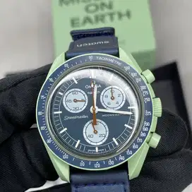 Jam tangan omega x swatch mission to earth second