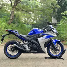 YAMAHA R25 V1 ABS BIRU SILVER 2015 KM LOW PAJAK HIDUP MULUS