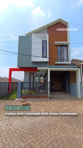 Rumah semi furnished Open Space di Brawijaya Residence Lowokwaru
