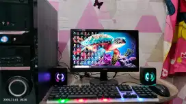 PC GAMING DESIGN + LCD 16 + RAM 8 GB + HD 500 GB + GAMES FILM APP