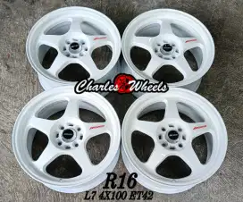 Jual velg spoons r16 4x100 jazz yaris brio agya baleno dll