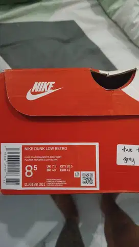 Nike dunk low retro wolf grey ORIGINAL
