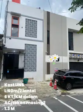 Dijual Kost Eksklusif UNS 6 kamar