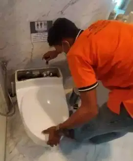 Tukang ledeng pipa filter closet water heater Beth up service Sanyo