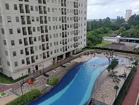 Apartemen studio semi furnished lantai rendah pool Tangerang