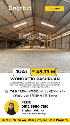 Gudang Di Wonorejo Pasuruan
