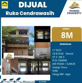 DIJUAL Ruko Lebar 2 Petak di Poros Jalan Opu Dg Risadju Cendrawasih