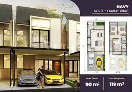 Dijual Rumah Milenial Cluster California Uk 6x15 di Pik2