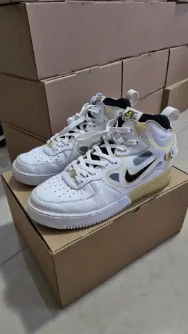 Nike Air Force 1Mid React 40Th Anniversary White Black Original