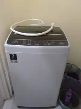 mesin cuci aqua sanyo 1 tabung 7kg aqw 77 dh