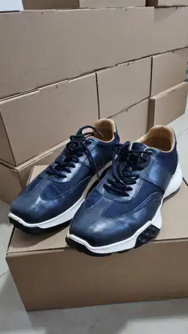 Gino Mariani Sepatu Casual Sneakers Pria Egion Navy