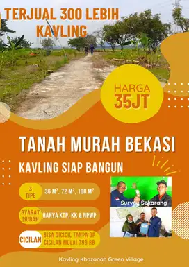 Tanah kavling syariah Lokasi strategis, dekat Pintu Tol