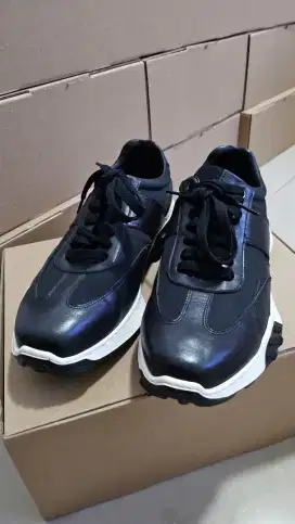Gino Mariani Sepatu Casual Sneakers Pria Egion Black
