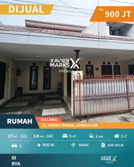 Rumah Di Jalan Danau - Danau Sawojajar Kota Malang (OLX661)