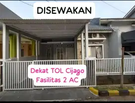 DEKAT TOL CIJAGO Rumah Bagus Disewakan Tahunan Dlm Cluster Strategis