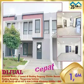 DIJUAL RUMAH BARU 2 Lantai di Gading Serpong Tangerang - DO